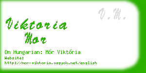 viktoria mor business card